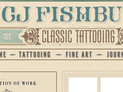 Tattooes branding texture web design