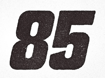 Custom 85 85 branding custom custom type design hand lettering lettering numbers racing shofner type typography