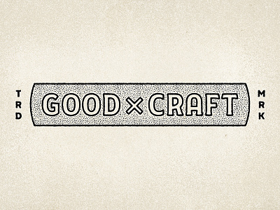 Good Craft Logo black brand branding custom font illustration logo retro texture typeface vintage