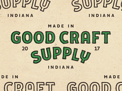 Good Craft Supply 1800s 1900s branding logo retro type type design typography vintage