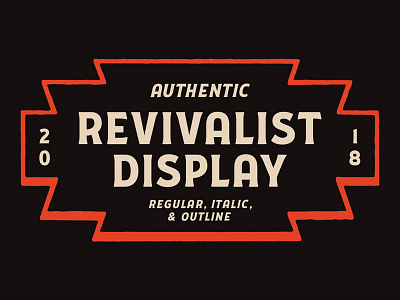Revivalist Launched 1800s 1900s branding logo retro type type design typography vintage