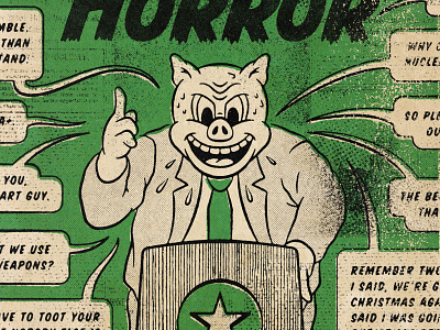 Tweet Storm 40s 50s black comic cover design distressed green halftone illustration poster retro texture type vintage