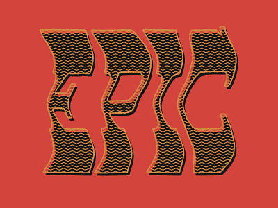 EPIC 70s black custom type design distressed hand lettering lettering retro texture type typography vintage