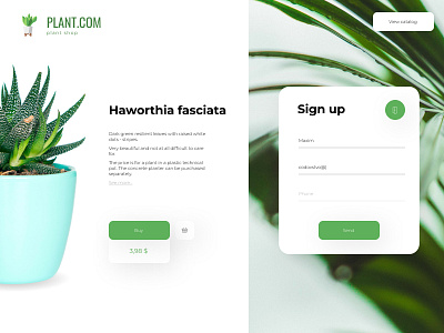 plant e-commerce webdesign catalogue design ecommerce figma graphicdesign ui ux web design website design