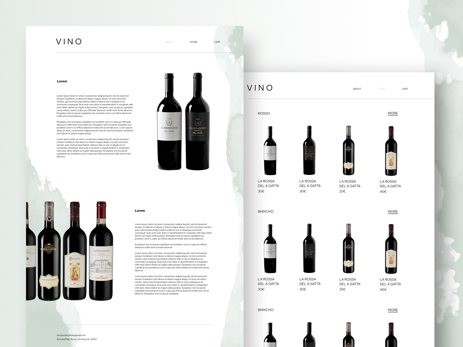 web design for a wine catalogue by Codovstvo Studio on Dribbble