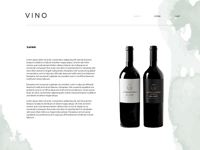 ecommerce web design for a wine catalogue