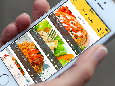 Food menu app delivery food icon interface ios menu recipe screen ui ux