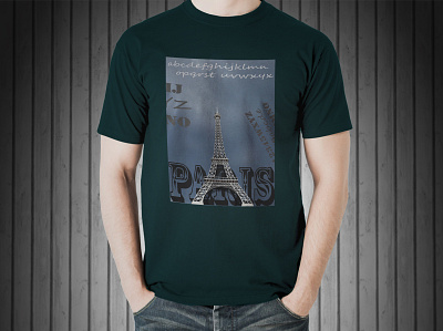 T-Shirt Design 3d 3drendering apparealdesign art design designer eiffeltower fashion design fashionindustry flat flatdesign graphics illustration illustrator pattern design photoshop sketch summer tech pack technicaldesig