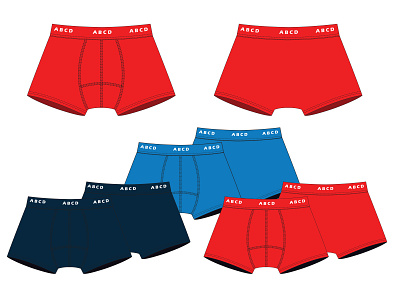 Men's Boxer apparealdesign boxer design fashion design flat flatdesign illustration pattern design summer technicaldesig