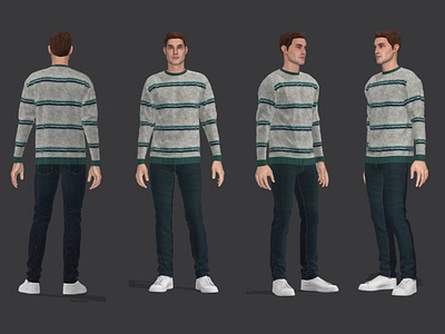 Sweater Design 3d 3drendering apparealdesign design fashion design flatdesign illustration knitdesign pattern design sweaterdesign technicaldesig