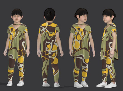 Kid's Design 3d 3drendering apparealdesign design fashion design fashionindustry flatdesign kids kidsdesign pattern design technicaldesig