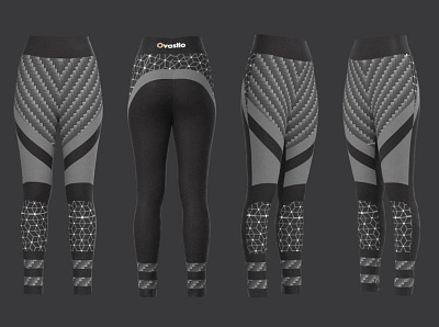 Leggings Design 3d 3drendering apparealdesign design fashion design fashionindustry flat flatdesign leggings pattern design technicaldesig