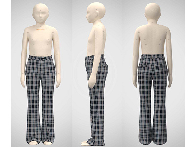 Pant 3d apparealdesign design fashion design flatdesign illustration pant pattern design technicaldesig woven pant