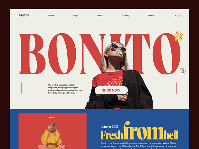 Bonito - Fashion Landing Page