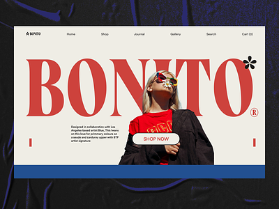 Bonito Fashion Landing Page agency dark design design landing page magazine style sport website sporting surfboard surfing typography ui ux web website