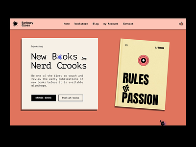 Book Store Landing Page aesthetics animation books bookstore branding design flat landing page motion graphics pastelcolor ui ux vector web website