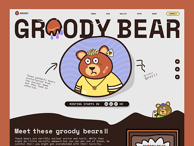 NFTs - Groody Bear Landing Page