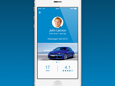 Driver Profile car ios7 profile user