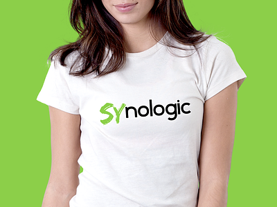 Logo for SYnologic brand brush company it logo machine robotics shirt tech