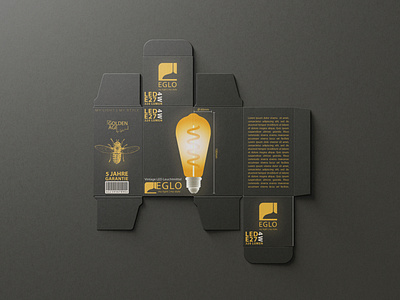 Eglo Light Bulb Packaging branding design illustration lamps light bulb packagedesign