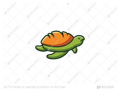 Turtle Bread Logo (For Sale) branding bread bread logo design graphic design logo logo design logoforsale logos turtle turtle logo vector