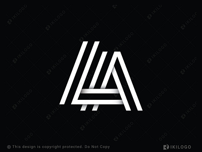 Letter LA Monoline Logo (For Sale)