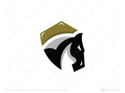 Horse Shield Logo (For Sale) animal branding design graphic design horse logo logo design logoforsale logos security shield vector