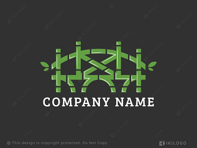 Bamboo Bridge Logo (For Sale) bamboo branding bridge design graphic design logo logo design logoforsale logos