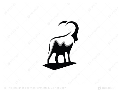 Goat Logo (For Sale) animal branding design goat graphic design illustration logo logo design logoforsale logos vector