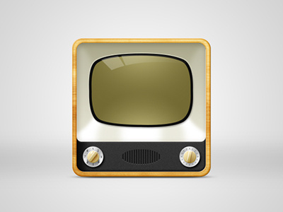 Tv icon retro tv vintage