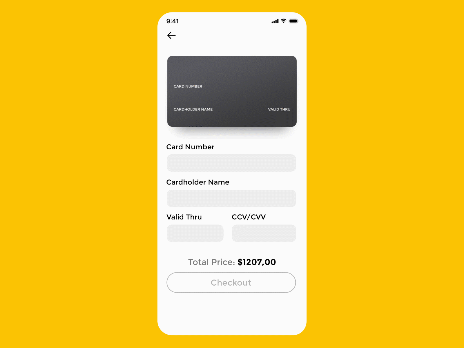 Credit Card Checkout Daily UI 002