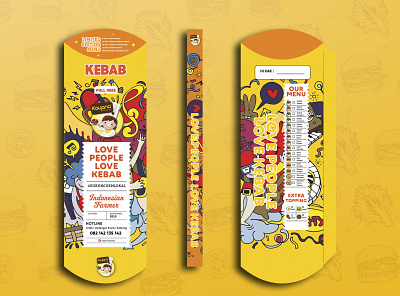 Packaging Kebab design packaging food kebab