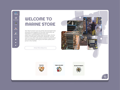 Marine Store - Web ReDesign branding concept design landing page marine redesign ui ux web