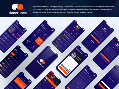 Ticketunes - Mobile Application Development graphic design