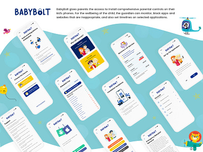 BabyBolt Mobile Application application graphics mobileappdesign mobileapplication
