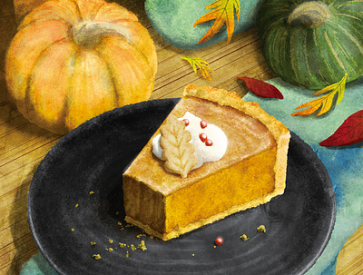 Pumpkin Pie digital art illustration illustration art