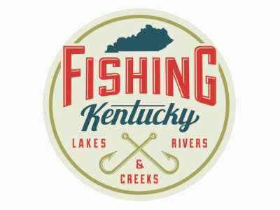 Fishing Kentucky Logo badge branding fishing kentucky logo