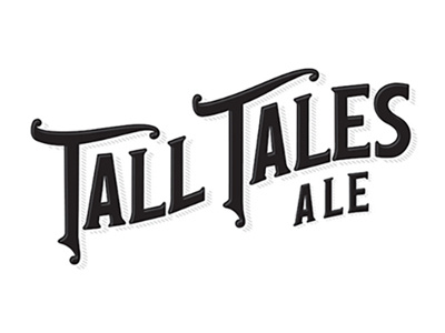 Tall Tales Ale Logo beer branding hand lettering logo