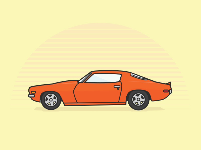 70' Camaro by Matt Newton on Dribbble