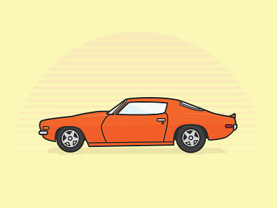 70' Camaro camaro car chevy illustration