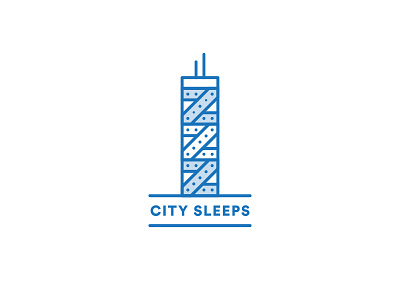 City Sleeps branding city illustration logo sleeping