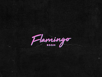 Flamingo Room Gentlemen's Club branding design identity illustration logo poster poster art typography