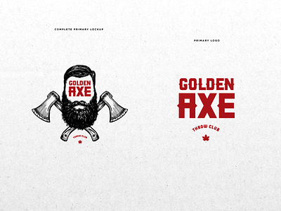 Golden Axe Throw Club Branding