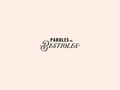 Parole de Bestioles blog brand branding france graphicdesign logo typography