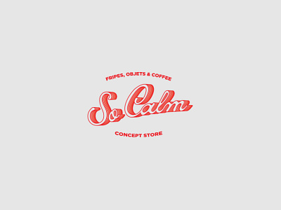 So Calm brand branding france graphicdesign logo typography