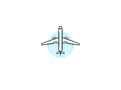 Plane illustration logo plane