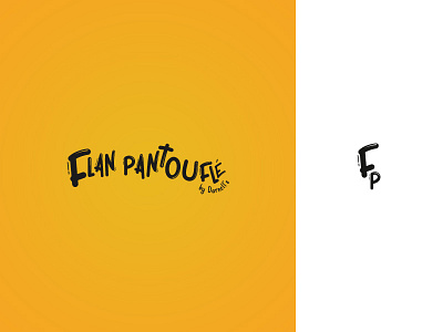 Flan Pantouflé blog brand france fun logo typography