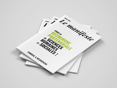 Conseil & Recherche manifesto branding design edition france graphicdesign print typography
