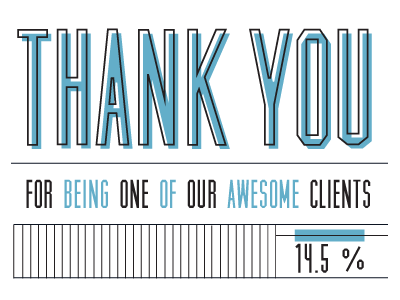 Wine Label client thank you wine label
