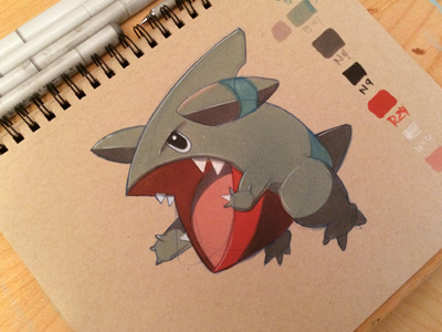 Gibble copic marker cute illustration sketch